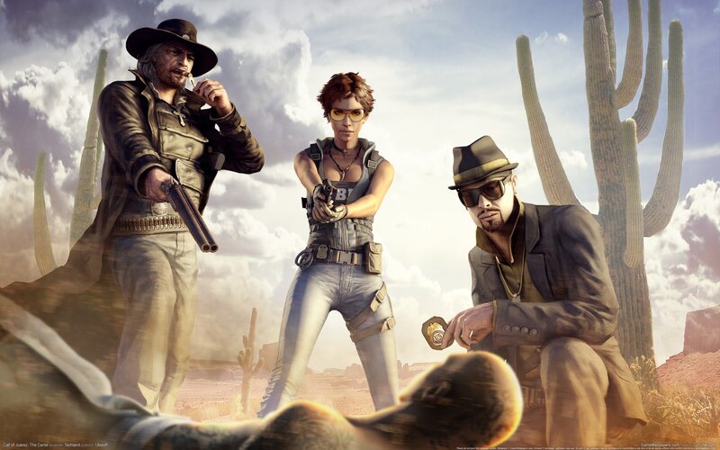 Three Characters in Desert