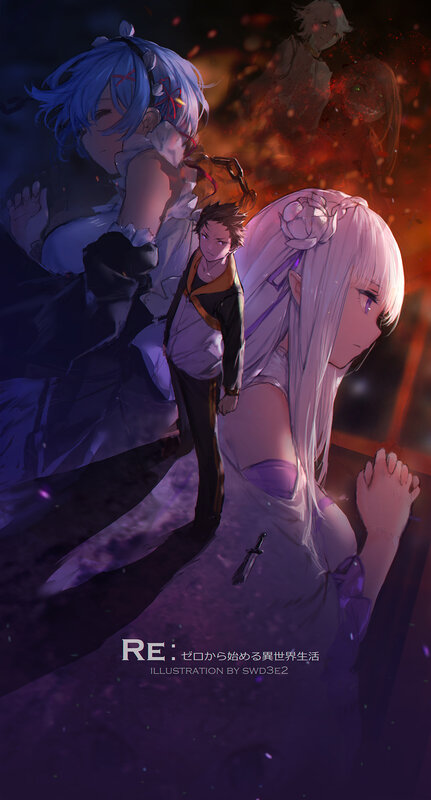 Three Characters in Dramatic Scene