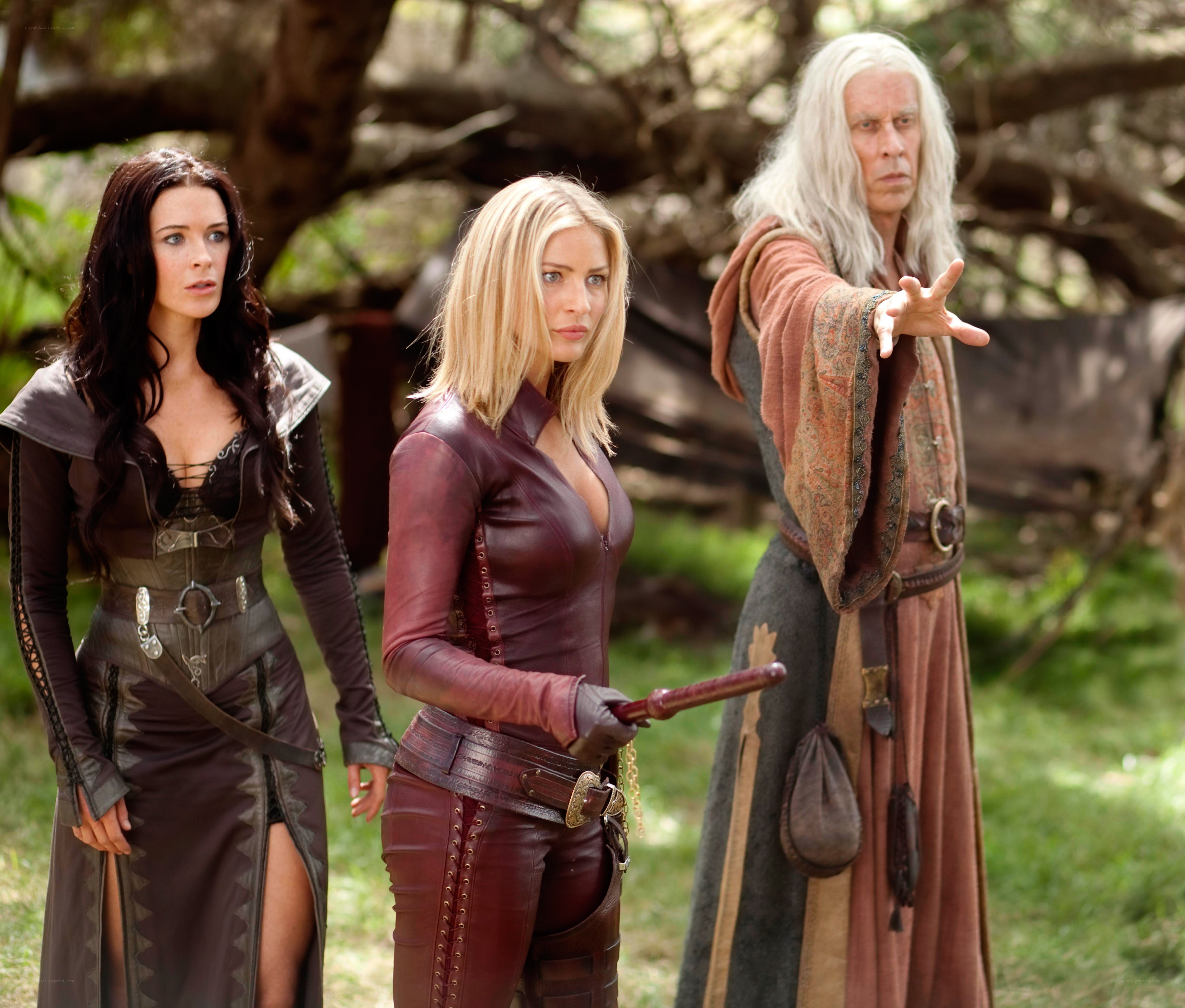 Three characters in fantasy attire