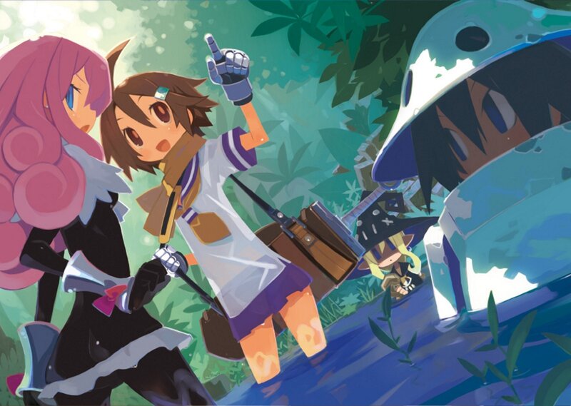 Three Characters in Forest — Green, Adventurous
