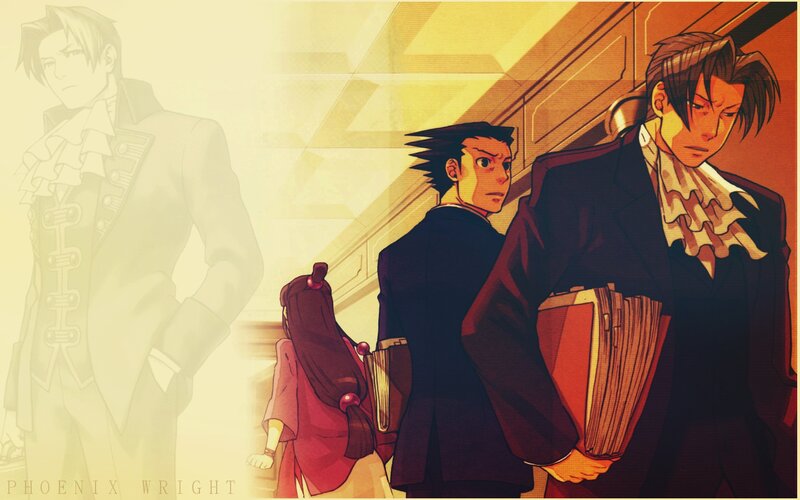Three Characters in Formal Wear — Yellow