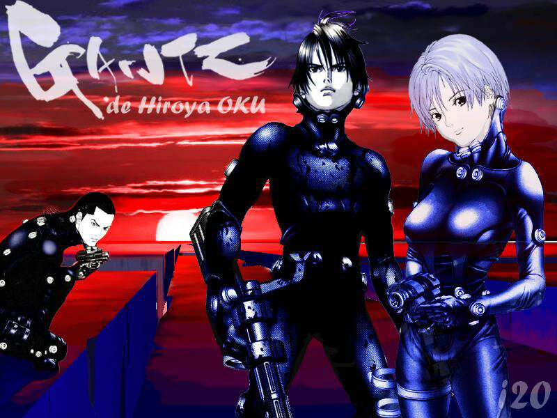 Three Characters in Futuristic Suits