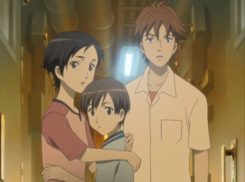 Three Characters in Hallway