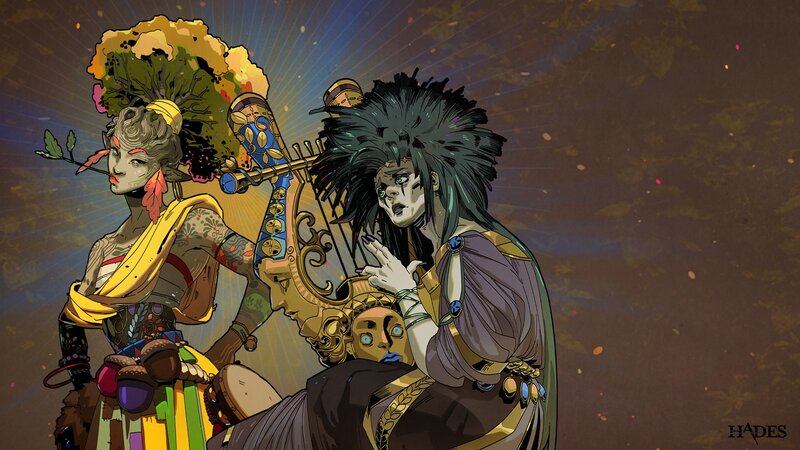 Three Characters in Ornate Costumes