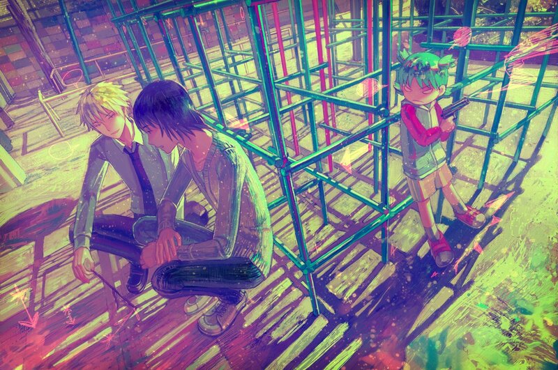 Three Characters in Playground
