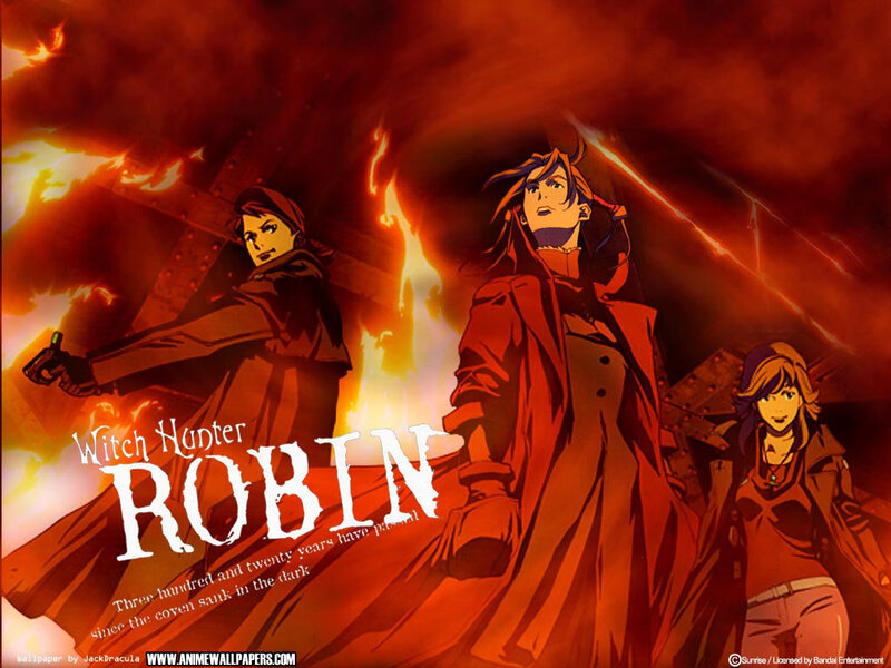 Three Characters in Red Coats
