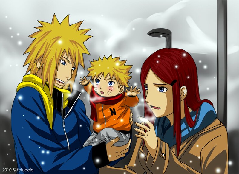 Three Characters in Snow — Blue