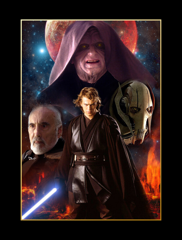 Three Characters in Space — Black