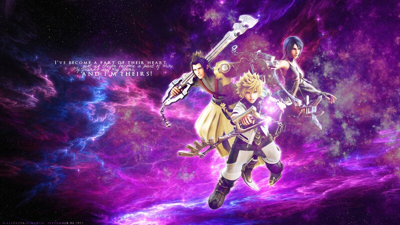Three Characters in Space — Purple