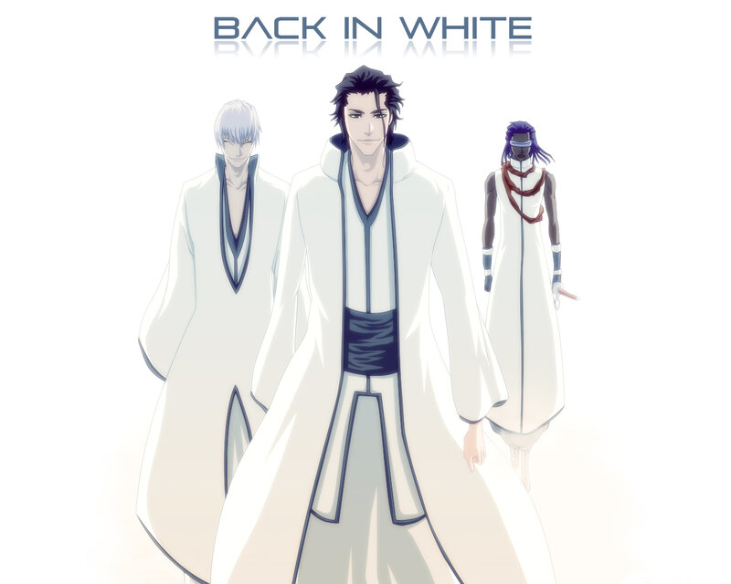 Three Characters in White Robes — Dramatic, Anime, White Robes