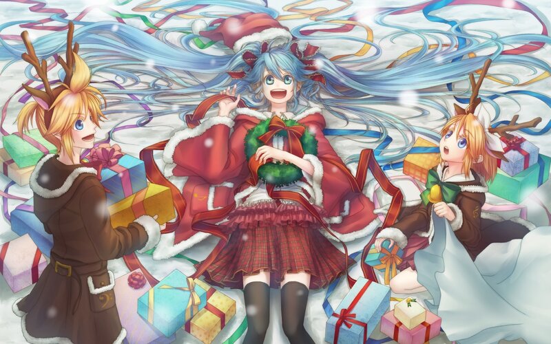 Three Characters in Winter Clothes — Blue