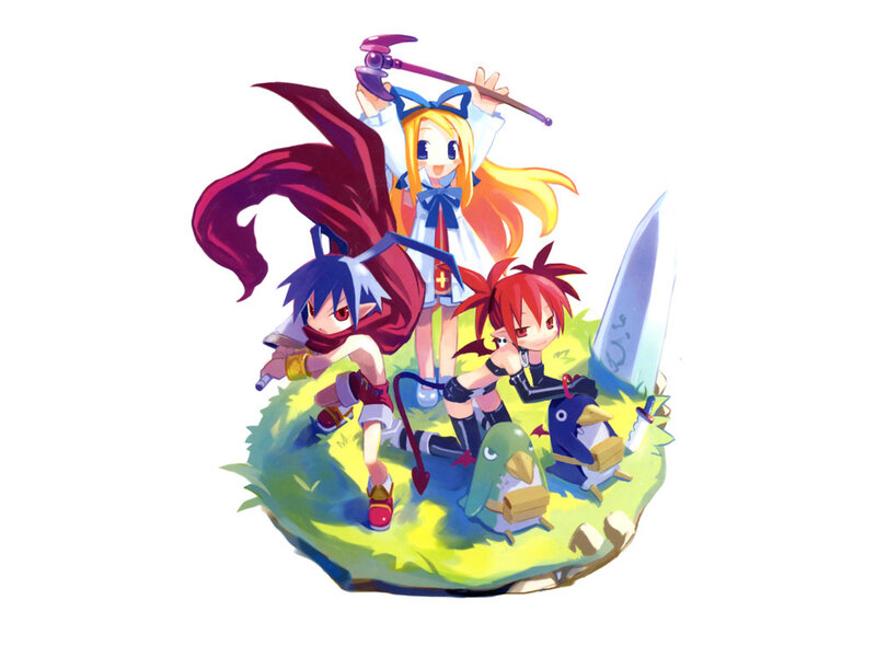 Three Characters on a Platform — Yellow