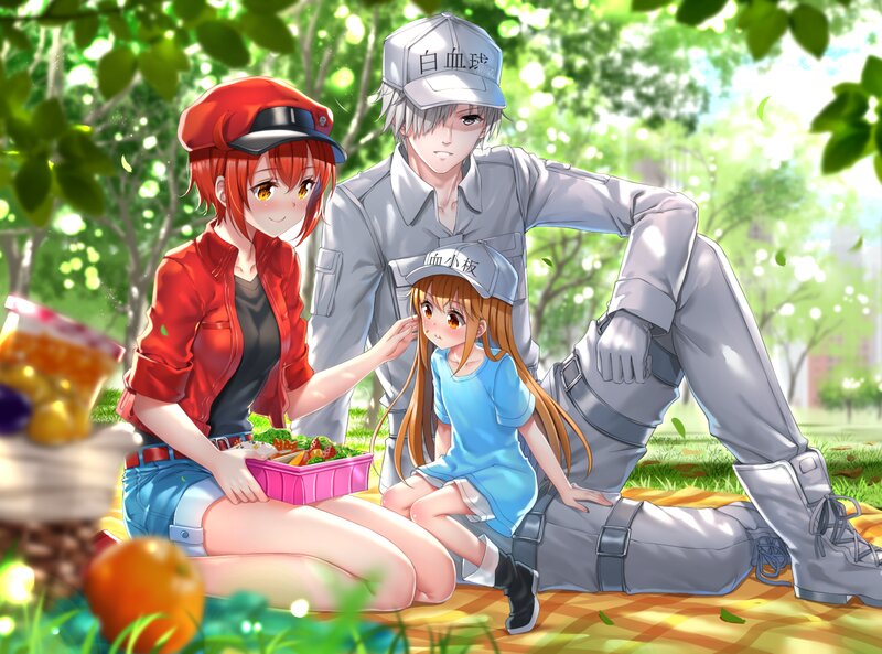 Three Characters on Picnic