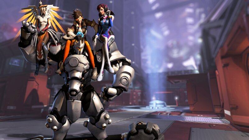 Three Characters on Robot