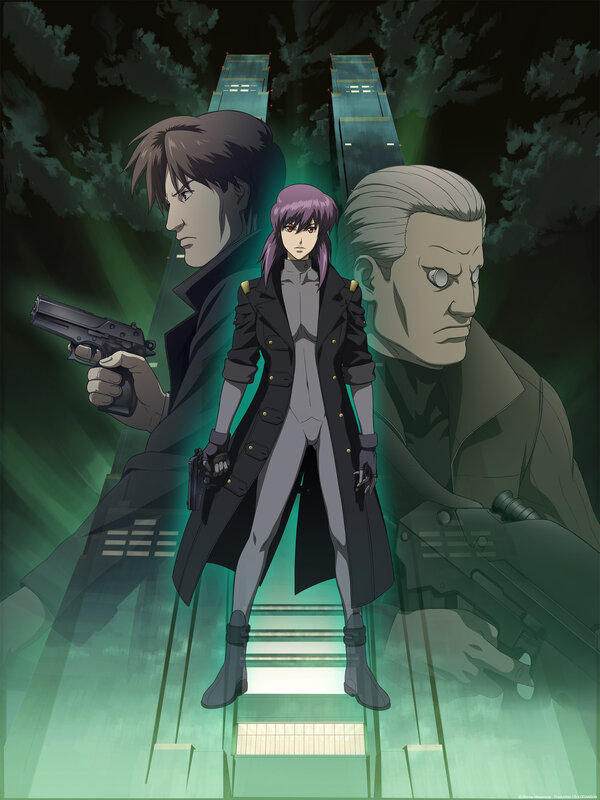 Three Characters on Stairs