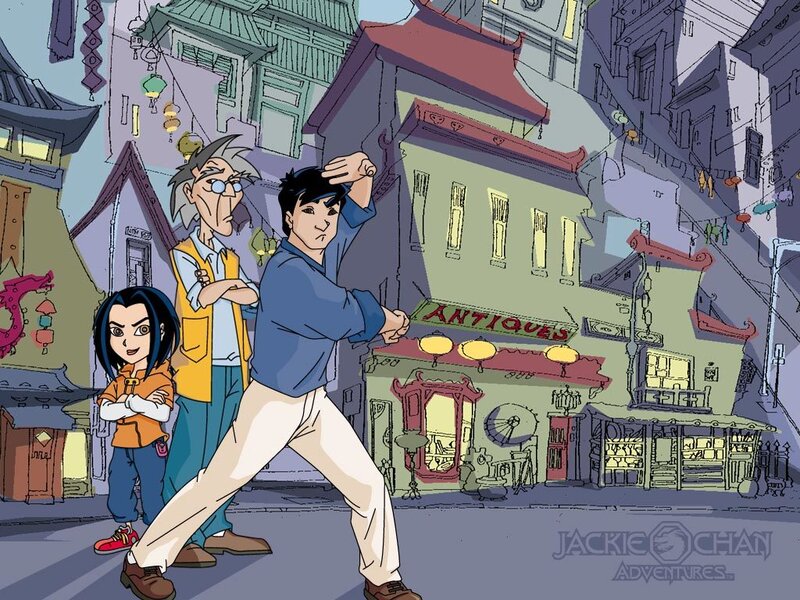 Three Characters on Street
