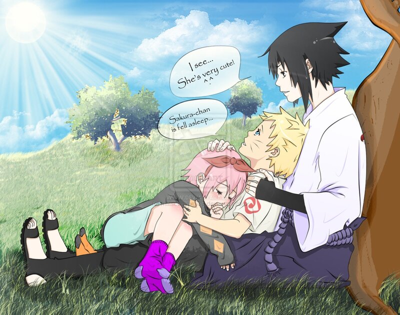 Three Characters Resting