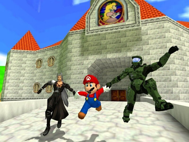 Three Characters Running