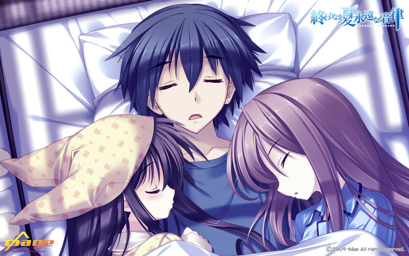 Three Characters Sleeping