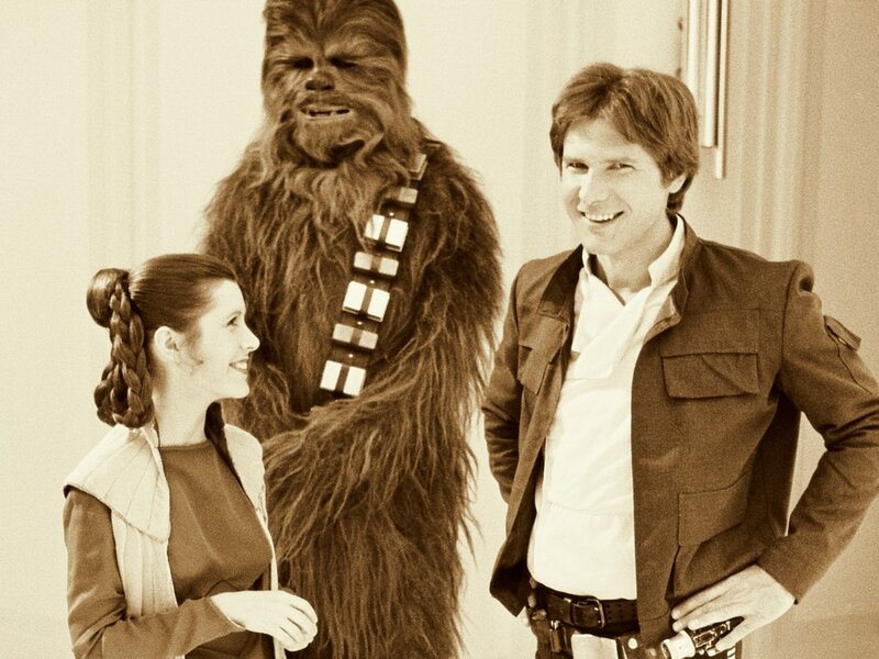 Three Characters Standing Together
