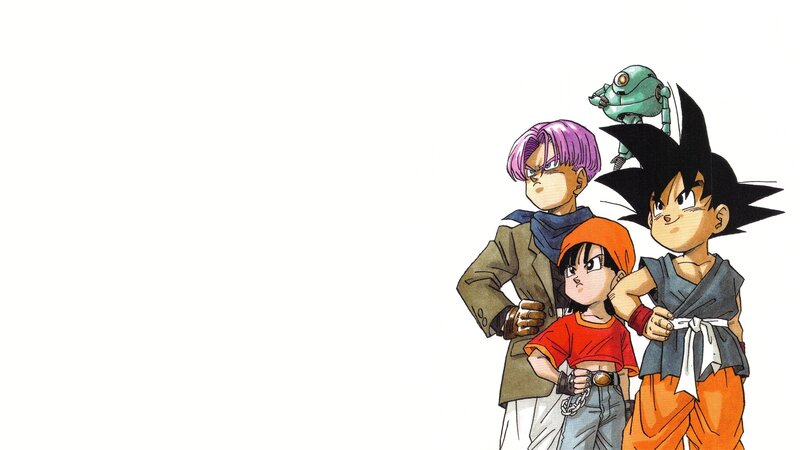 Three Characters Standing — White