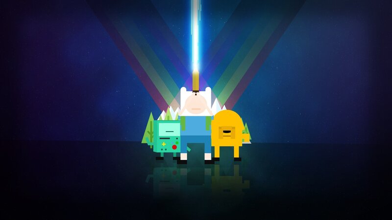 Three Characters under Beam