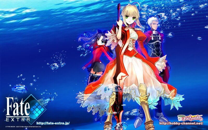 Three Characters Underwater — Blue
