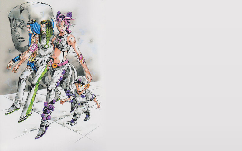 Three Characters Walking — White