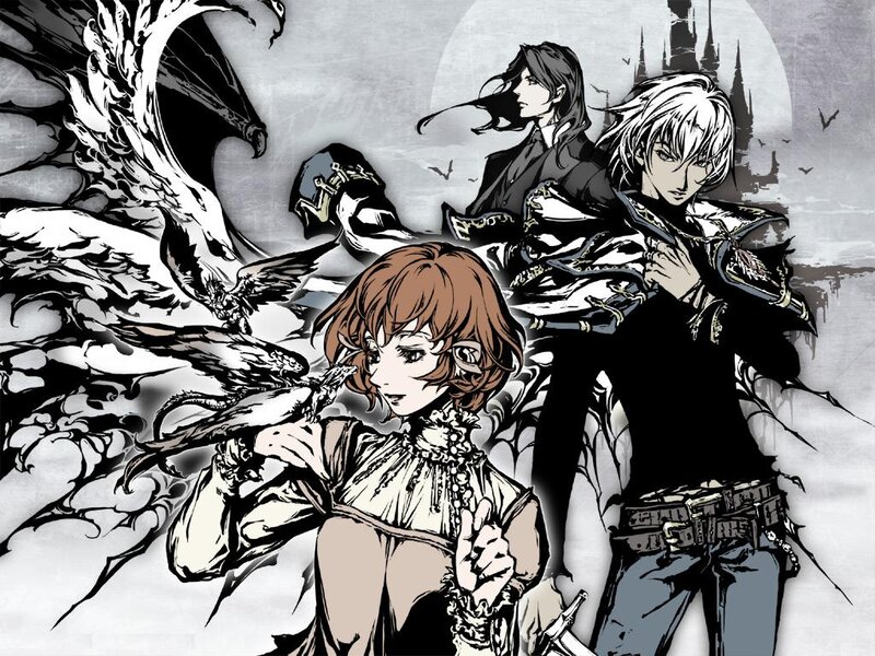 Three Characters with a Bird — Black