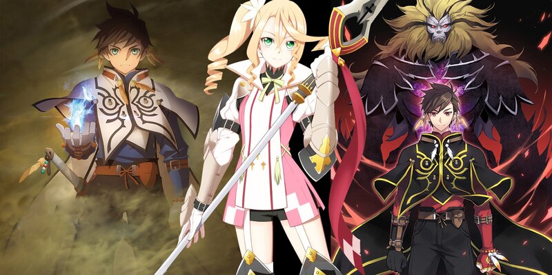 Three Characters with a Monster