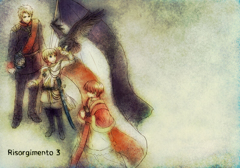 Three Characters with Bird