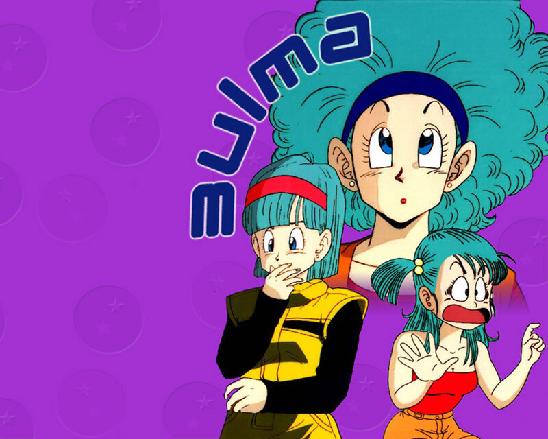 Three Characters with Blue Hair