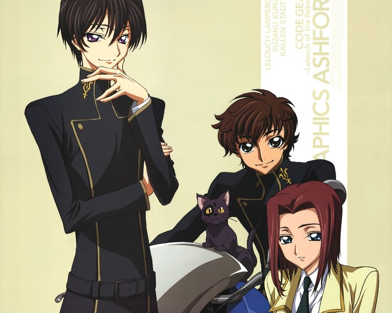 Three Characters with Cat