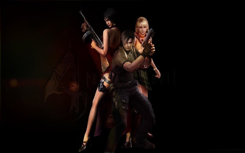 Three Characters with Guns
