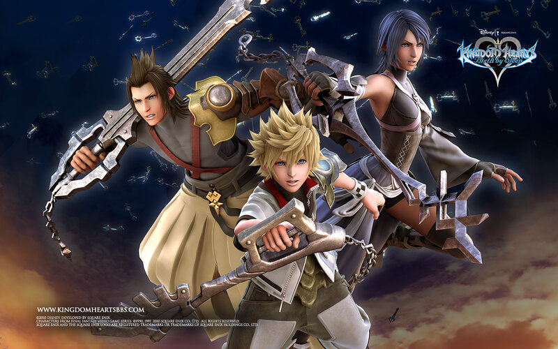 Three Characters with Keyblades