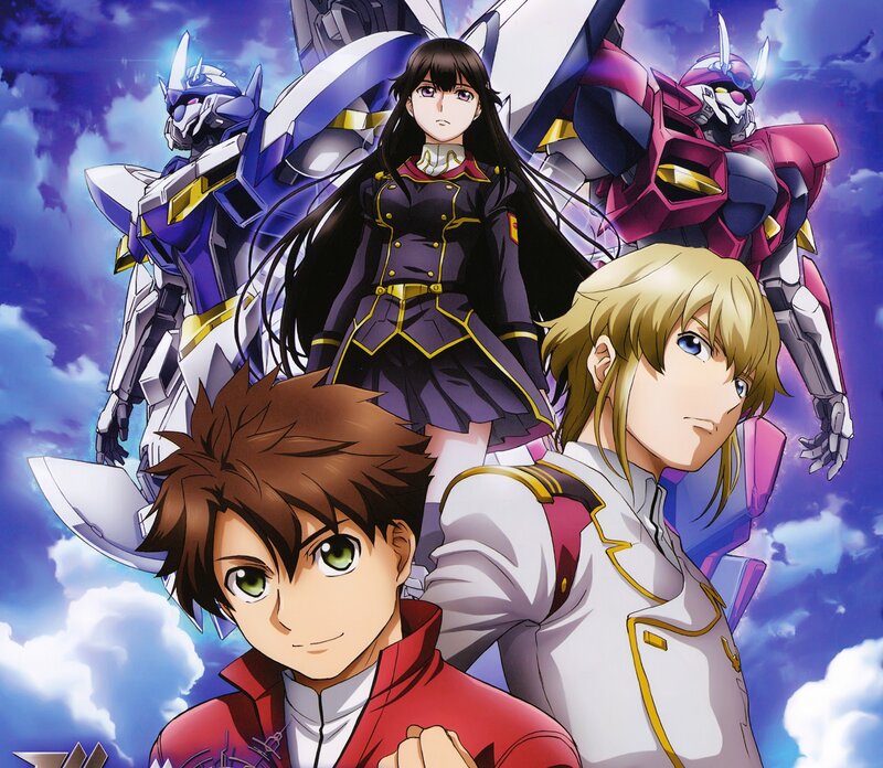 Three Characters with Mechs — Blue
