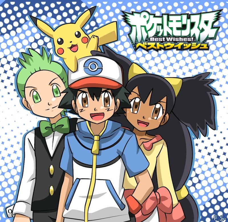 Three Characters with Pikachu