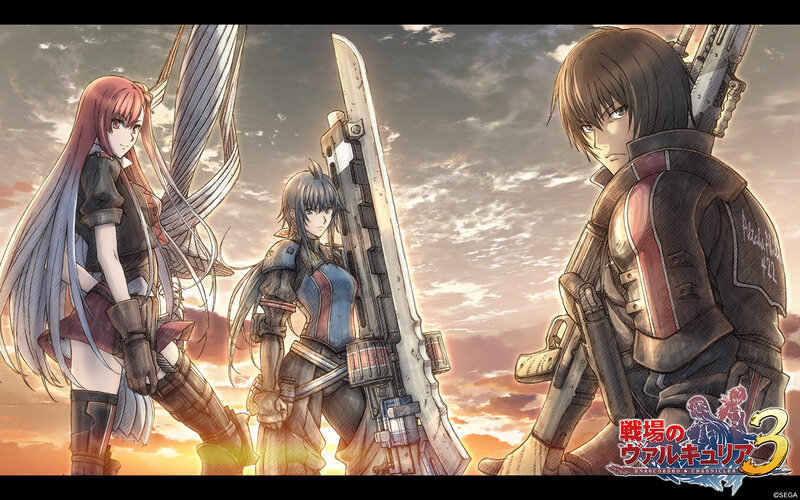 Three Characters with Weapons — Orange