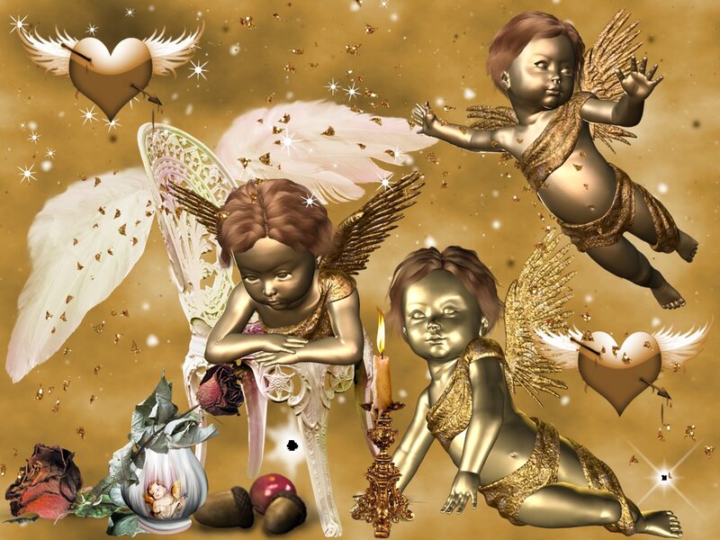 Three Cherub Angels