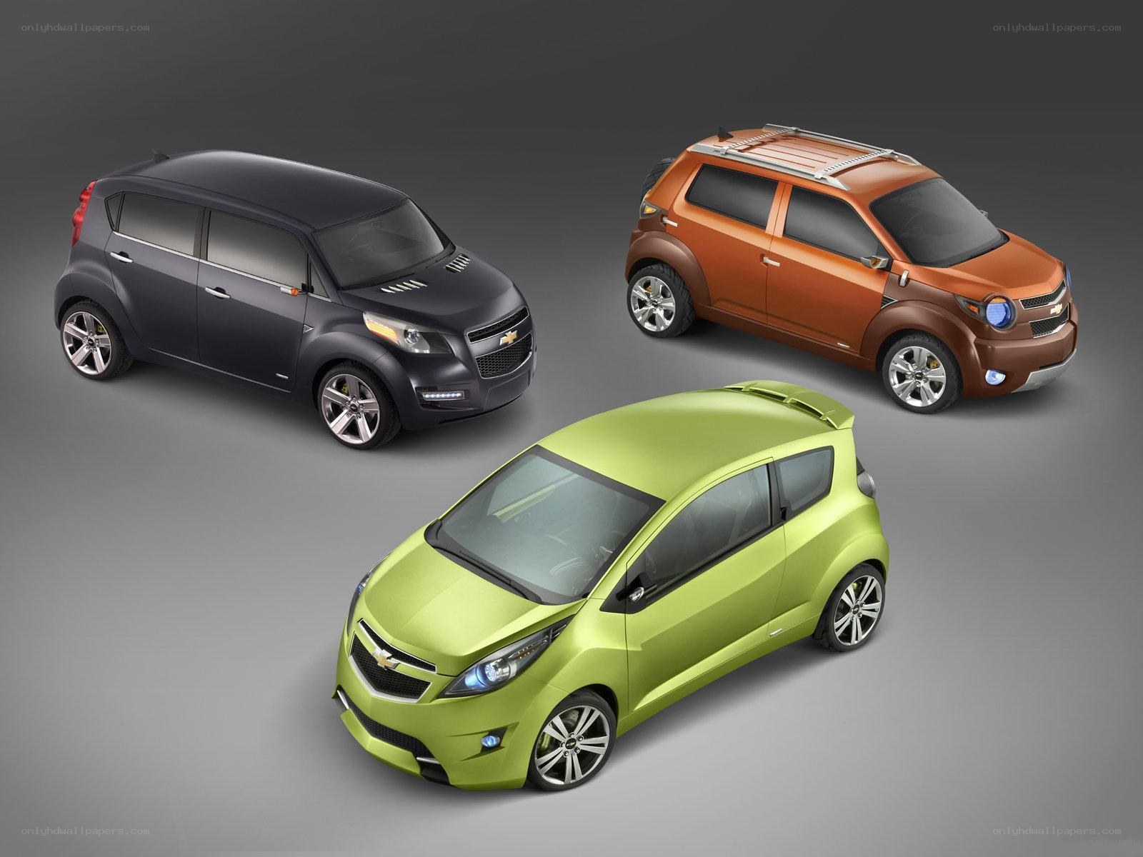 Three Chevrolet concept cars