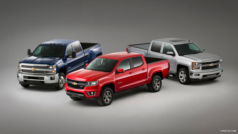 Three Chevrolet Trucks