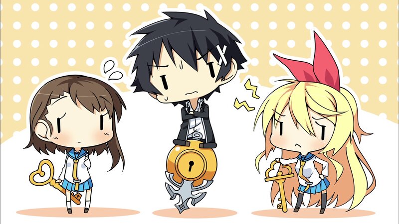 Three Chibi Characters — Yellow, Playful, Anime