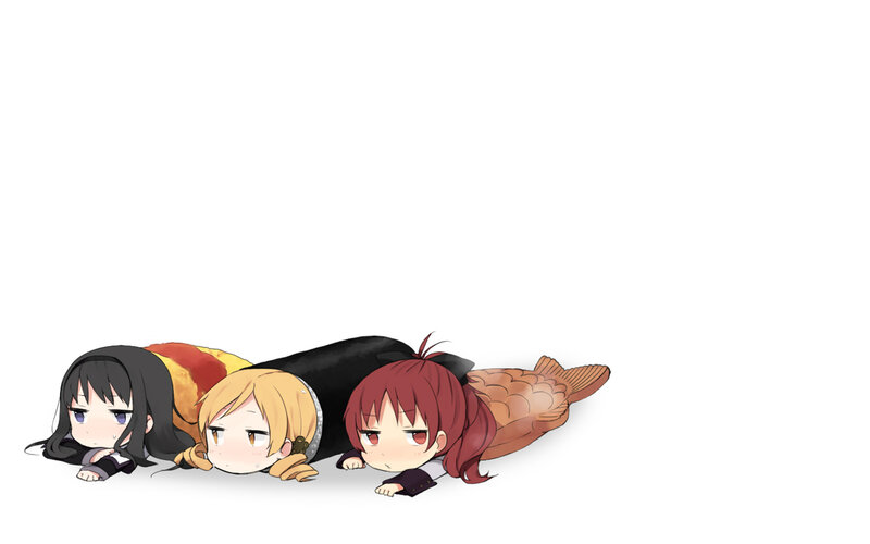 Three Chibi Girls — Black