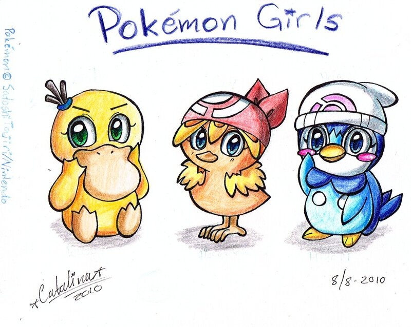 Three Chibi Pokémon Characters