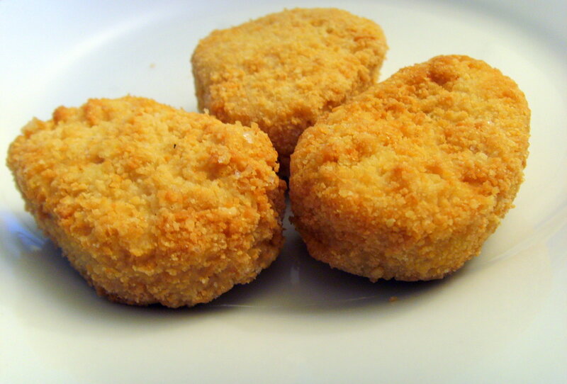 Three Chicken Nuggets