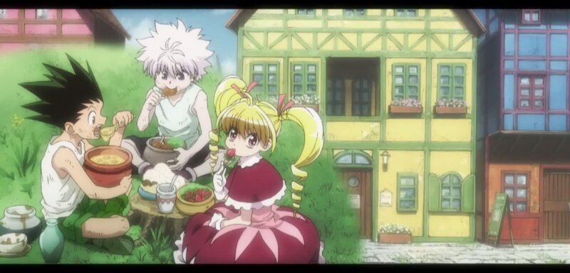 Three Children Eating