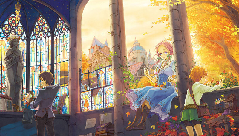 Three Children in a Cathedral