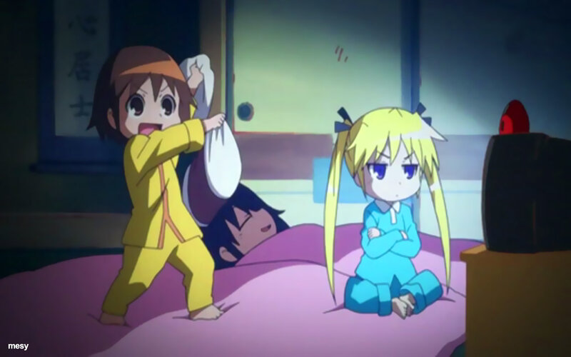 Three Children in Pajamas