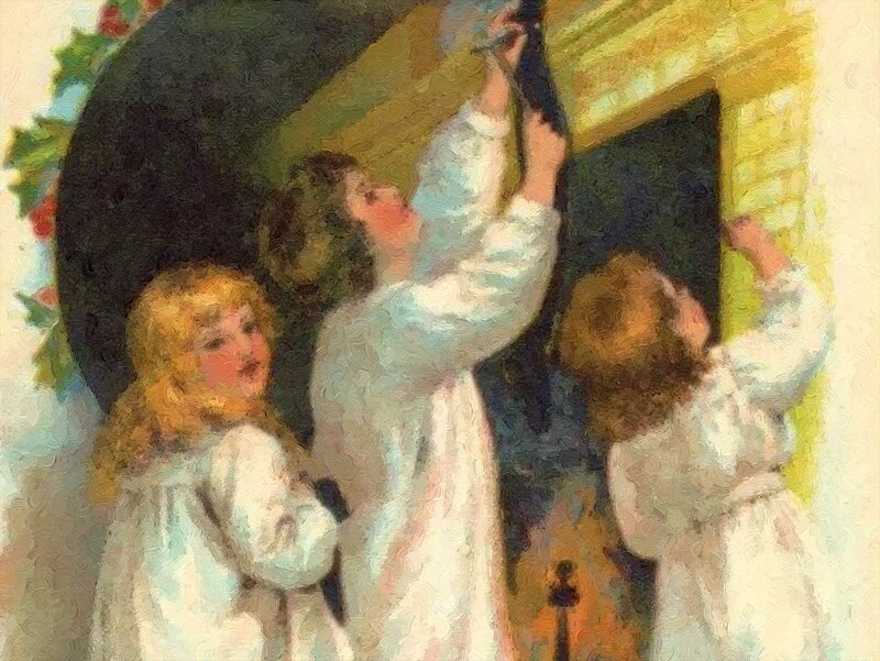 Three Children in White — Calm