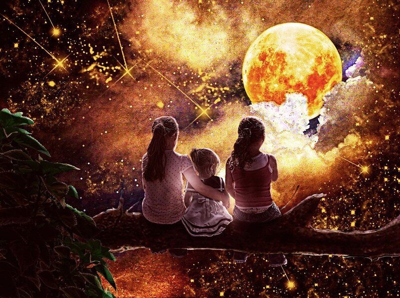 Three Children on a Branch
